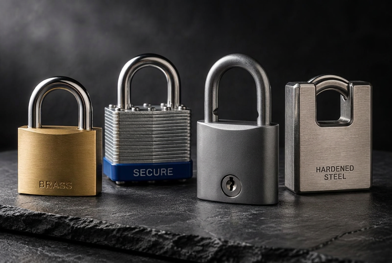 Collection of padlocks